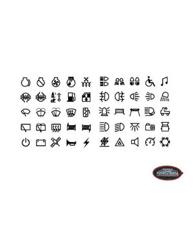 Serie di 50 icone per interruttori tipo ARB