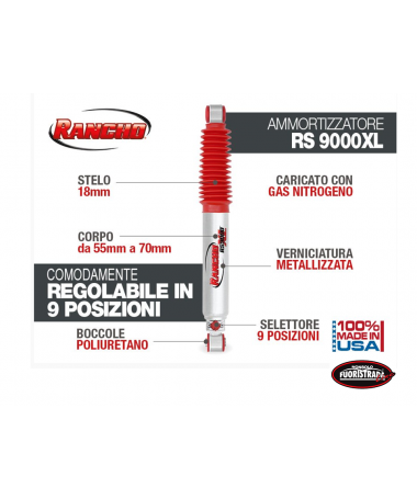 AMMORTIZZATORE RANCHO 9000 XL PER JEEP WRANGLER TJ POSTERIORE