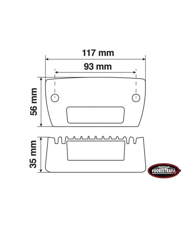 Faro Ausiliario a 6 Led - 9/32V - Bianco