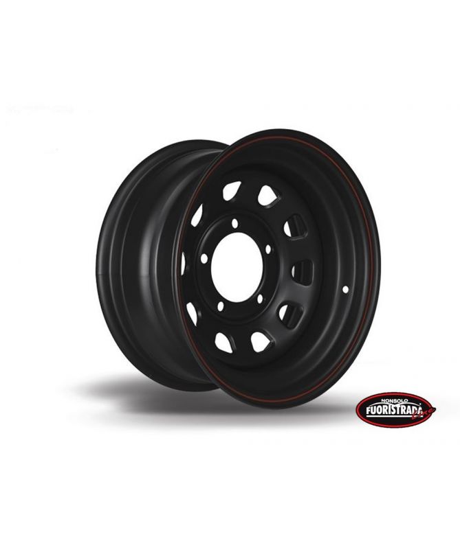 Cerchio 15x8 ET -30 Daytona Nero Per Suzuki