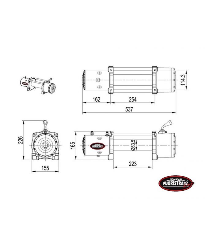 Verricello NSF 12000 LB 12V