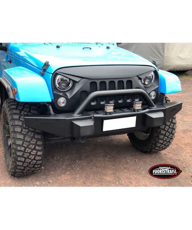 Paraurti Anteriore Scatolato con A-bar Porta Verricello Jeep Wrangler JK