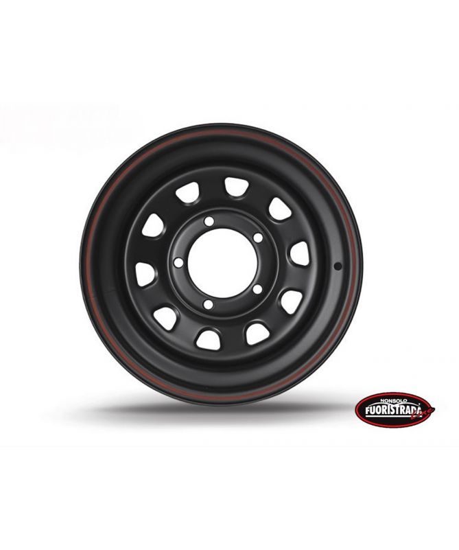 Cerchio Daytona Nero In Acciaio 5X15 -12 Cerchio Daytona Nero In Acciaio 5X15 -12