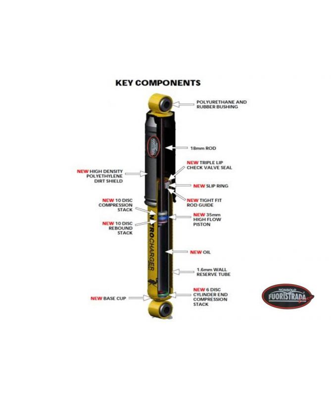 Ammortizzatore Nitrocharger Sport - Posteriore - TOYOTA KZJ-LJ 70 DAL 1990 AL 1996