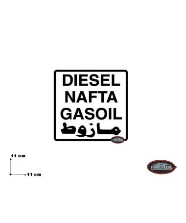 Adesivo Gasolio