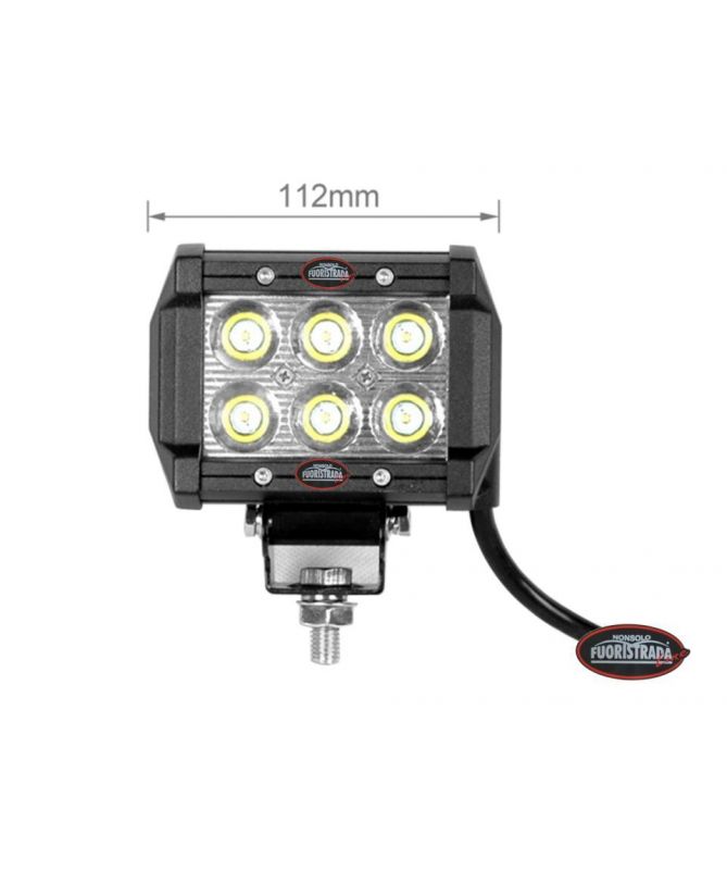 Faretto  6 Led Quadrato 18W