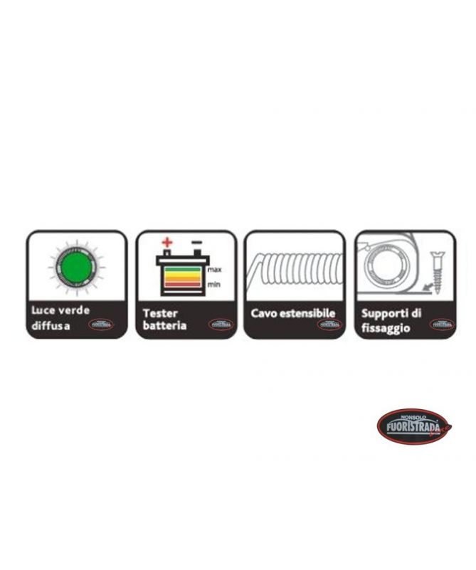 Multipresa tripla con tester batterie RING